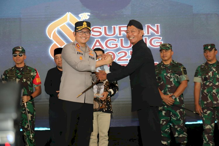 Suran Agung Kondusif Ketua Umum PSHW TM Apresiasi Kapolres Magetan